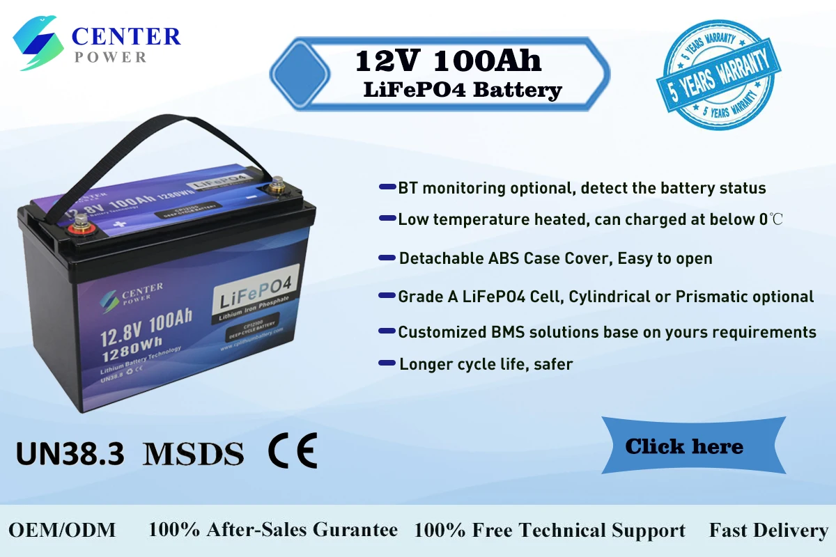 Center Power best price 12v lifepo4 battery 12v 6ah 7ah 12ah 18ah 20ah 50ah 60ah 100ah 120ah 200ah lifepo4 battery supplier