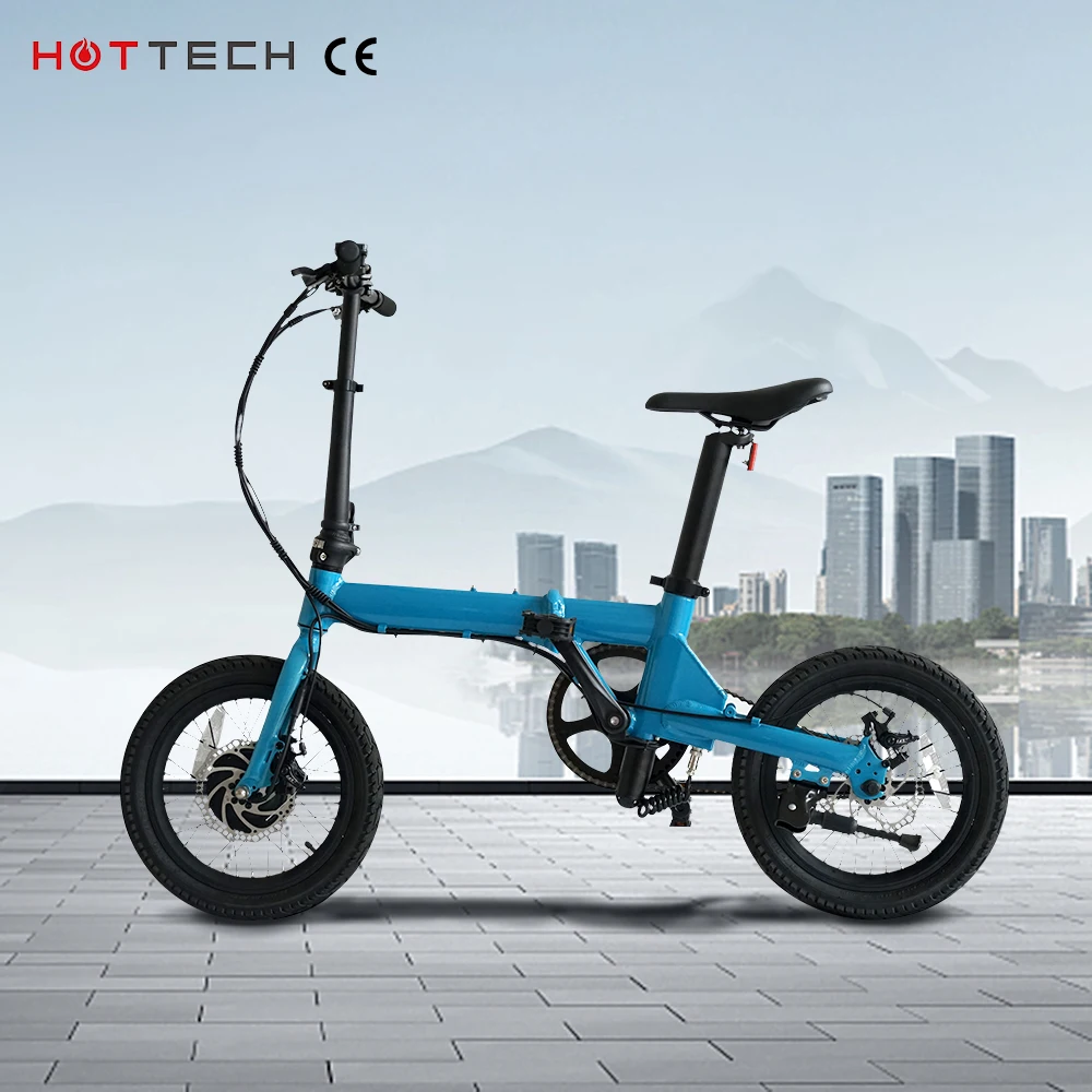 Hottech hot sale 16inch 36v 250w small foldable cycle for adult electric motor electric bicycle for sale motor bike electric