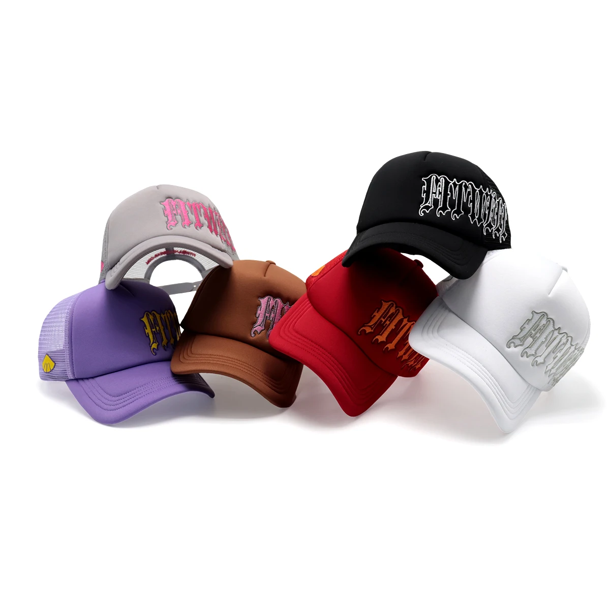 wholesale 5 Panel Mesh Embroidery Logo High Quality Foam Trucker Hat Custom