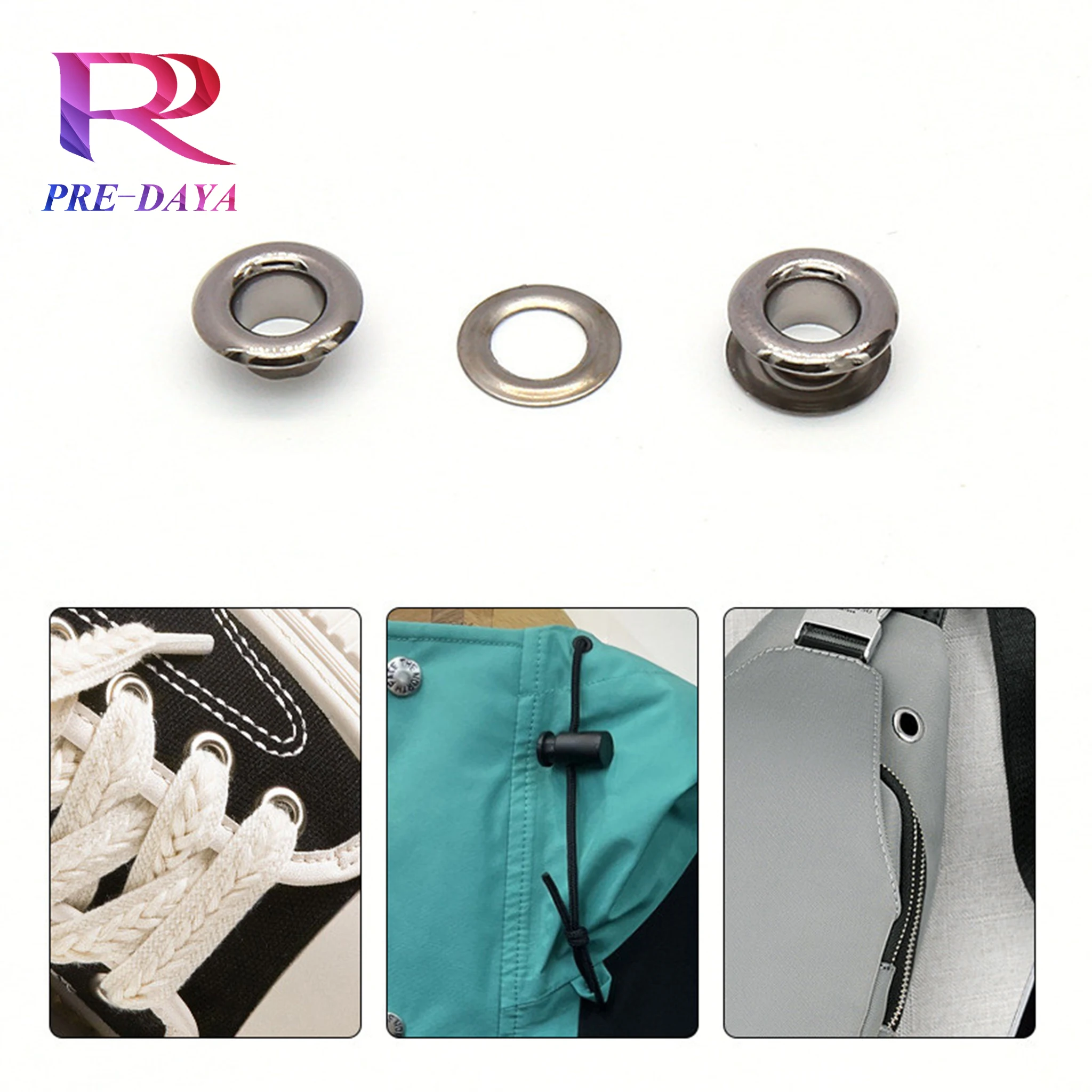 High Quality Clothing Eyelets Grommets with Washer For clothing Metal clawed eyelets for shoes