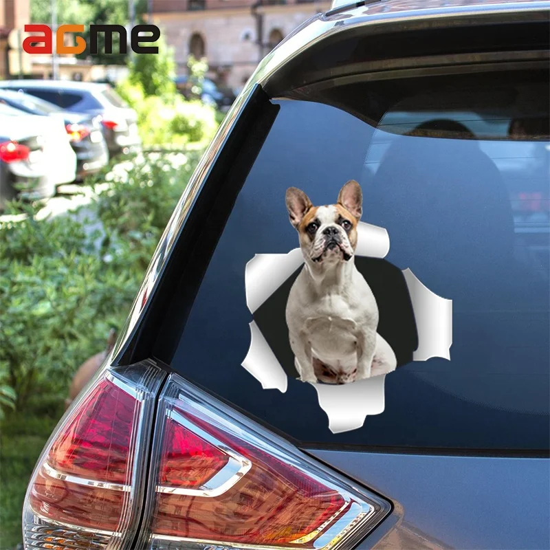 Waterproof broken paw window vinyl decals toliet home decoration animal 3D simons cat car dog stickers