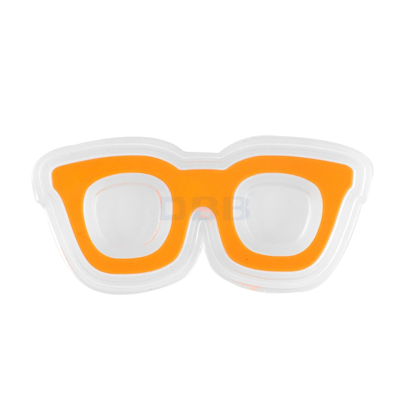 Clear transparent embossed letters PVC rubber patch with hook and loop