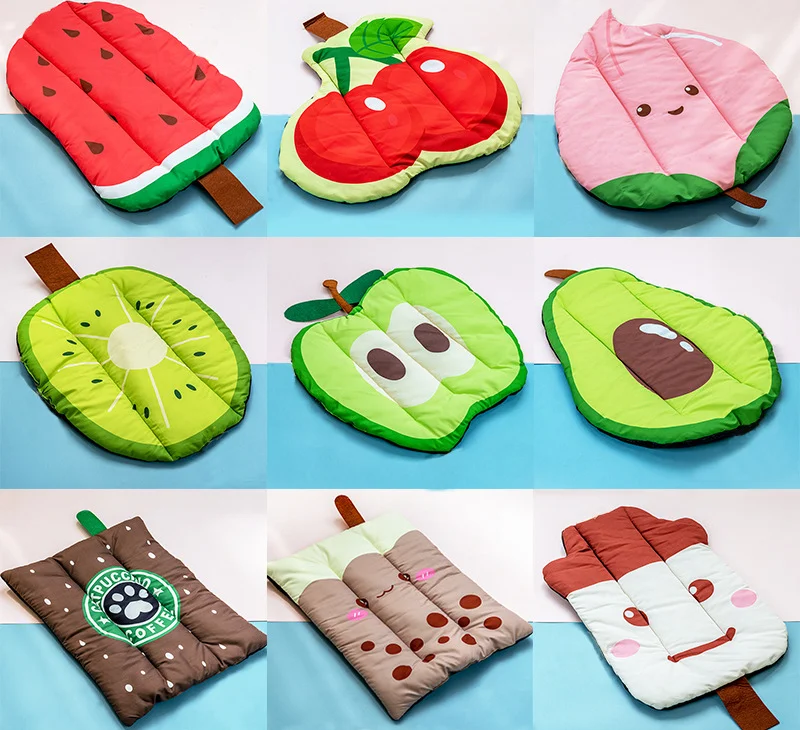 Puda Pet Supplies Lovely Cartoon Summer Outdoor Pet Cooling Camp Bed New Designer Pet Beds for Dog and Cat