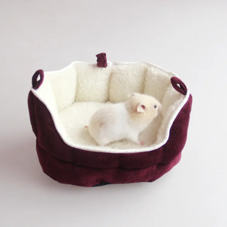 Wholesale Amazon Hot Style Winter Cute Small Pet Bed Soft Cotton Hamster Bed