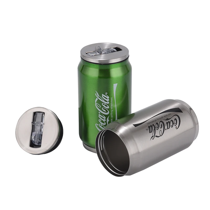 hot sale custom 17/10oz stainless steel vacuum tumbler mugs personalized insulated coke cola can water bottle with straw