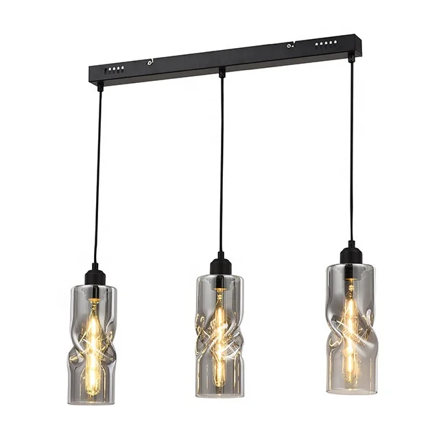 
Retro restaurant bar black lights design lighting hanging pendant lamp 