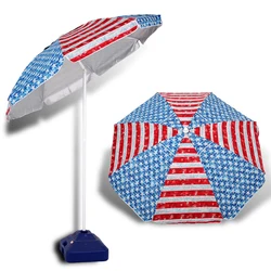 Wholesale Custom Design  Beach Umbrella  Free Sample Sun Umbrella Potable Beach Umbrella Beach