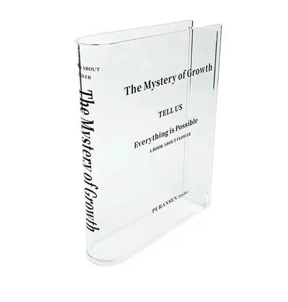 Clear Flower Box Bouquet Creative Fashion Design  Acrylic Vase Holder