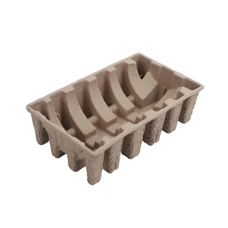 Top Quality 100% Eco-friendly Recyclable Biodegradable Protective Customized Molded Pulp Trays for Hardware Product
