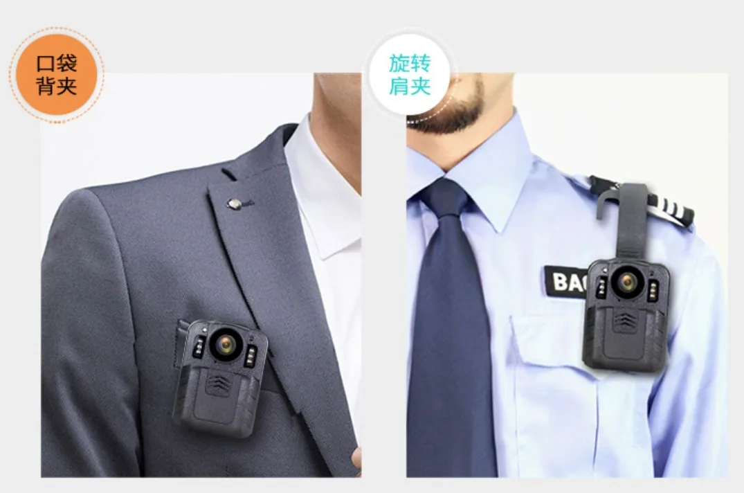 CammPro CMOS Sensor 1440P IR Night Vision 10 Hours Recording H.265 Body Worn Camera With Detachable SD Card