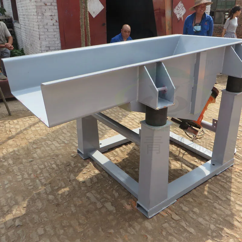 seating-type industrial linear motor vibrating feeder for coal/stone/gravel