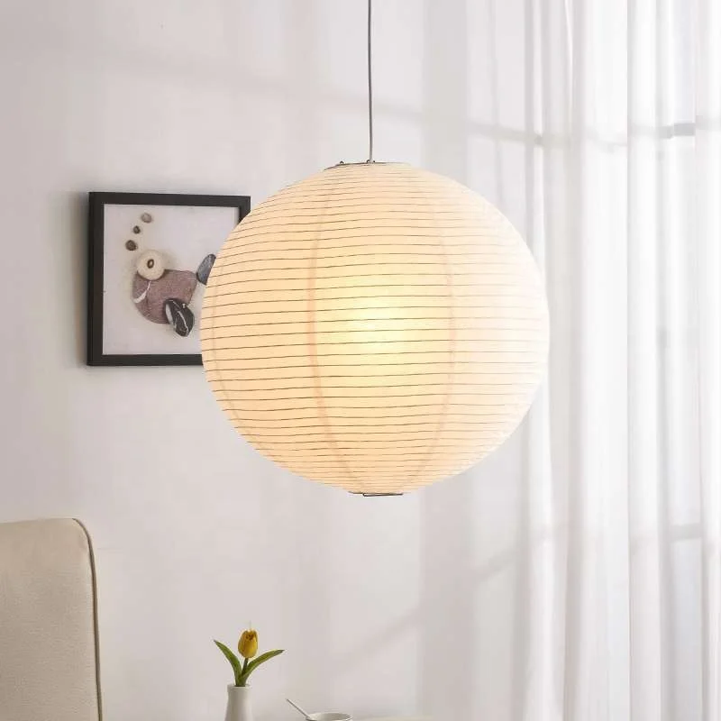 Japanese handing paper lamp  LED E27 Bulb Globe Chandelier indoor night light for home