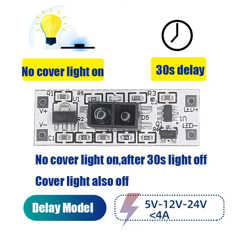 3.7V DC Pir 12V 3-10CM 5A Inductive Proximity Closet Cabinet Switch Electronic Sensors Smart Motion Sensor Switch
