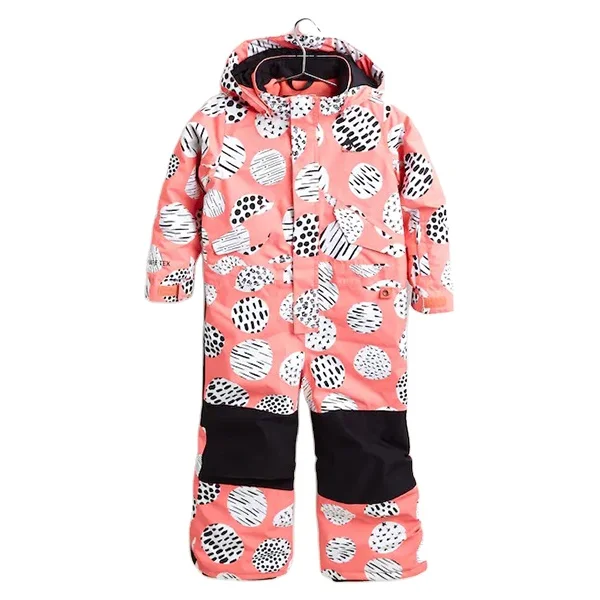 Custom Kids Windproof Waterproof Warm Snowsuit One Piece Jumpsuit Winter Snow Ski Suit Jacket