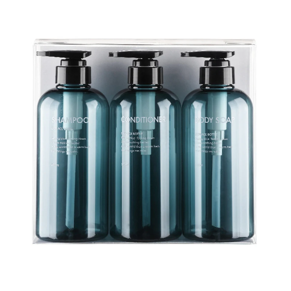 10oz 300ml Shampoo Dispenser Refillable Empty Pump Bottles Hotel Bathroom Shampoo Conditioner Shower Lotion Bottle