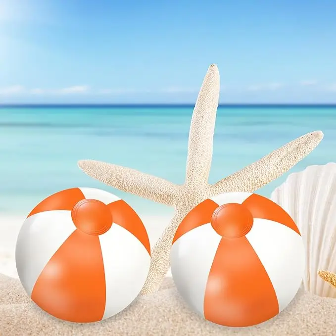 Inflatable Beach Ball 16 Inch Swimming Pool Balls Bouncy Pink Beach Ball Floating for Summer Beach, Pool Party Favor