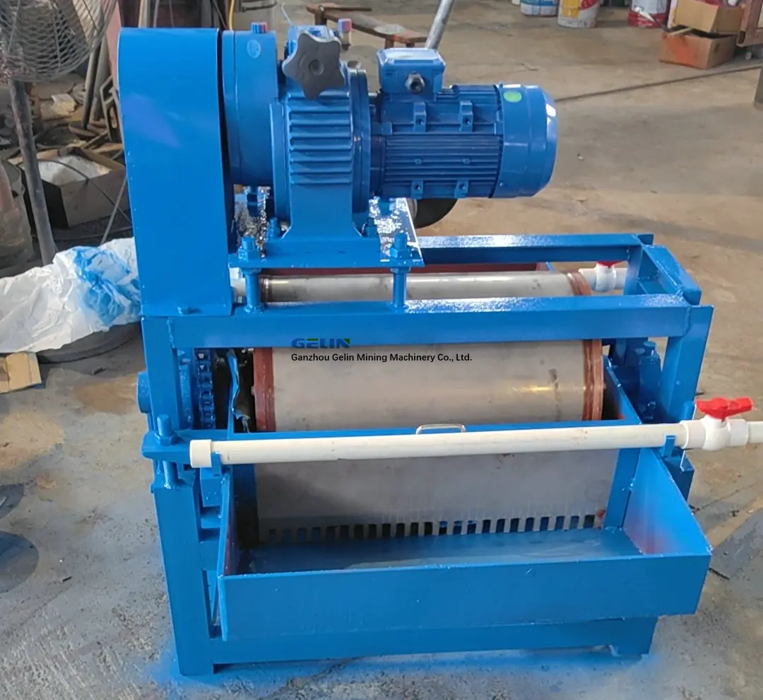 Hot sale Wet drum magnetic machine for Monazite Rutile Ilmenite separation