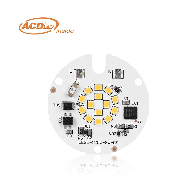 ACDrv Dimmable LED Module Customized DOB LED PCB Circular Module