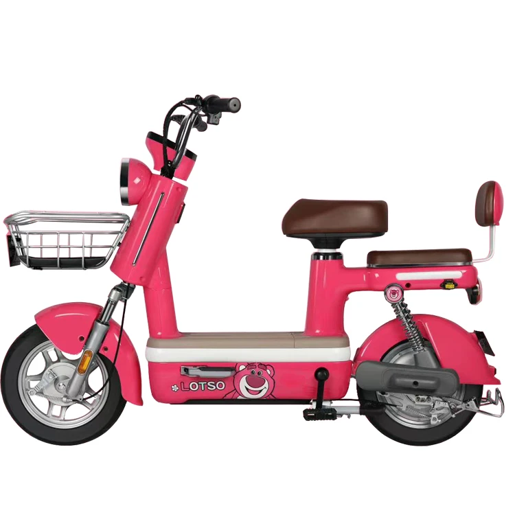 wholesale fashion 2 wheel 400w 48v 20ah electrica scooter electric moped bike with pedals