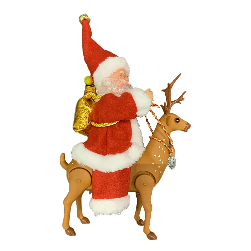 Party Music Plush Doll Kids Toy Action Figures Electric Santa Christmas Gifts