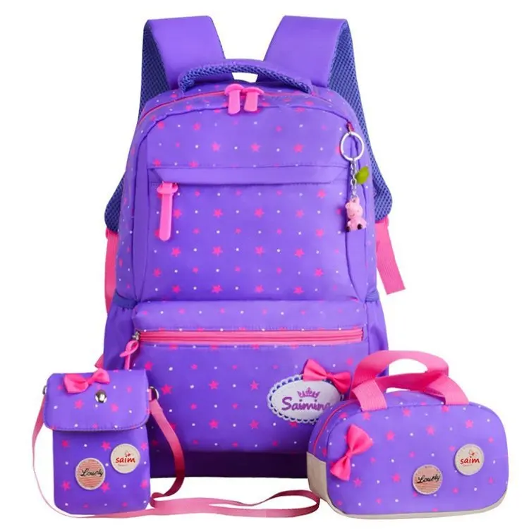 Lovely Backpack to kids school Set Bag Girls School Bags Backpack Primary Student Girls Kids School Bag Set