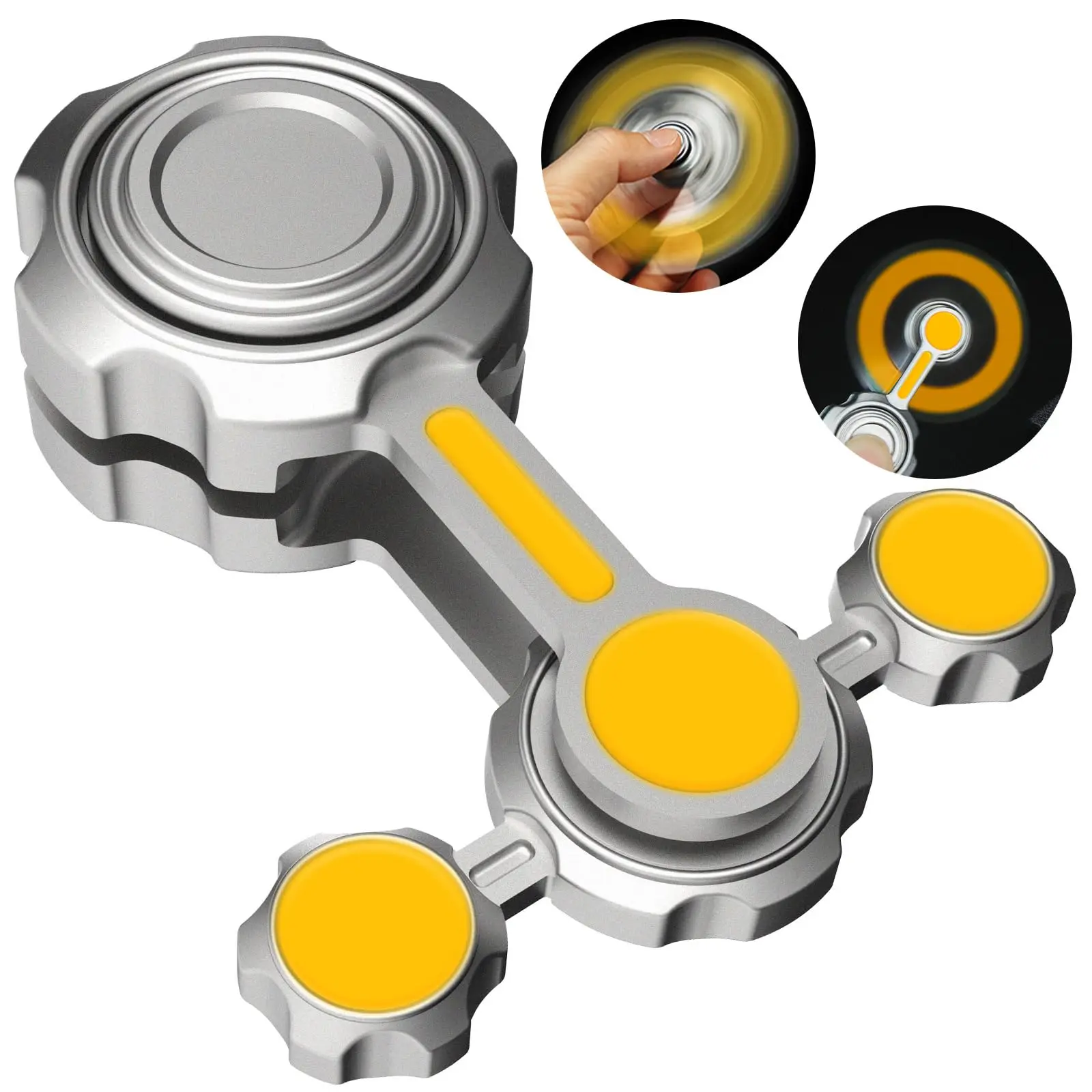 Gravity Fidget Spinner Toy Metal Small Desk Fidget Toy for Stress Relieve Anti Anxiety Novelty Fingertip Hand Finger Spinner