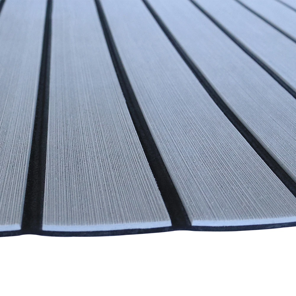 WAVEFUN Customized PE/EVA Foam Faux Teak Decking Non-Skid Marine Flooring Pad Sheets For Boat