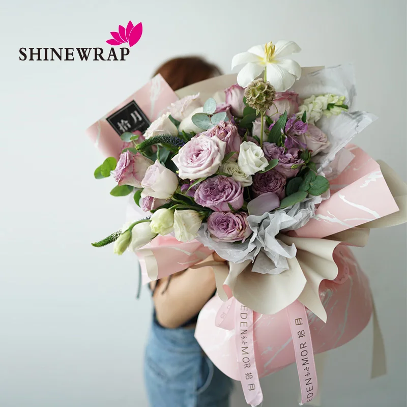 
Custom Marble Pattern Wrapping Paper Decorative Crafts Flower Making Birthday Gift Bouquet Wrapping Paper 