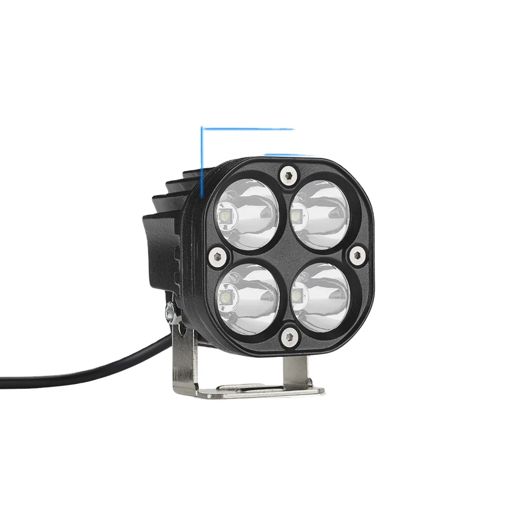 Mini Led Work Light Square 40*2W Car White Spotlight  Off Road Fog Lamp For Truck 4X4 4WD Car