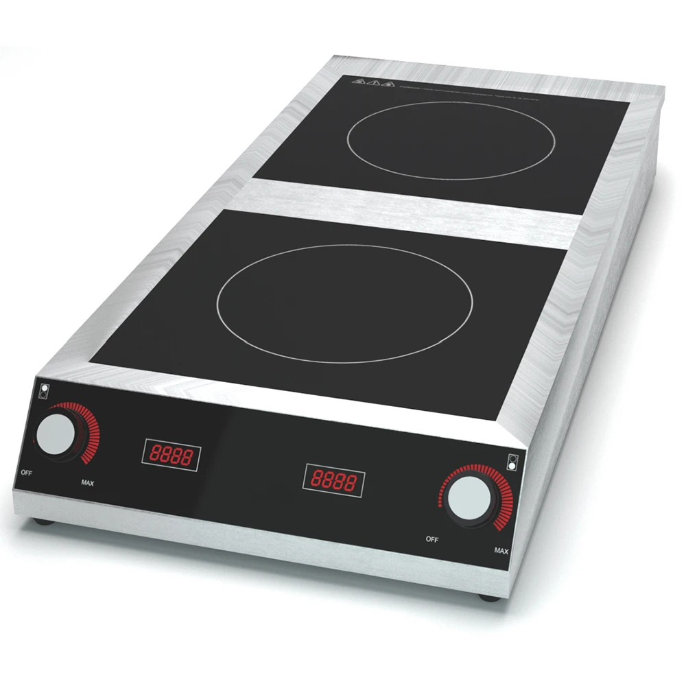 Hot Selling New Model Multi-function 3500W Energy Saving Touch Control Double Induction Cooker Built in