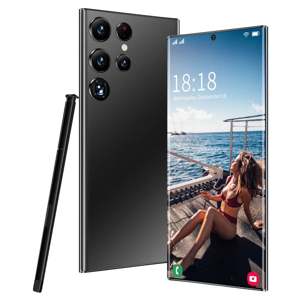 2022 New arrival Original S22 Ultra 5G 6.7 Cellphone 16GB+512GB Deca Core Android 12  6800mAh Unlock Global Mobile phones