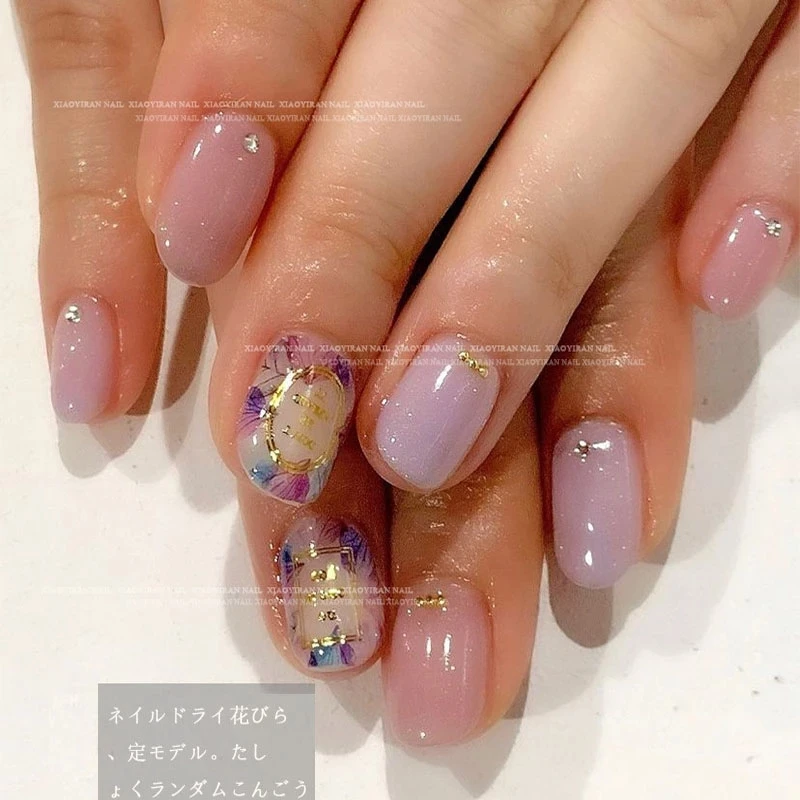 Fashion Dried Flowers for Resin Craft Nail Art Mix Small Mini Dry Flowers Press on Nail Charms Summer Nail Accessories