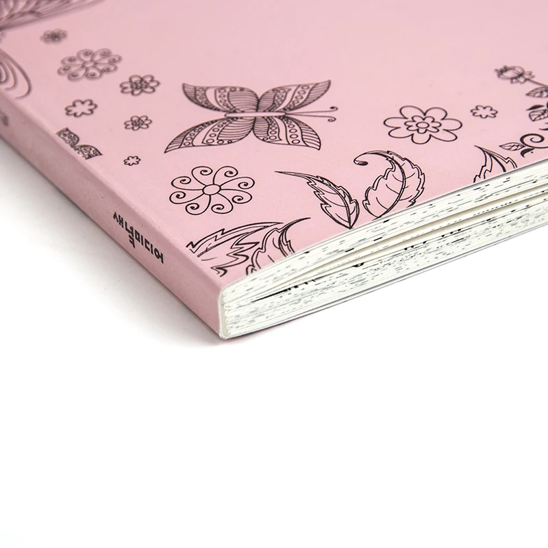 Custom secret garden colour hunt Crayon adult coloring book with pencil