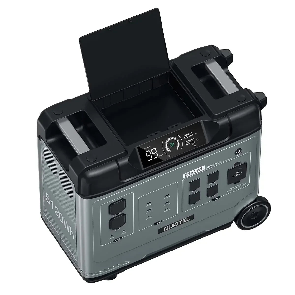 Oukitel P5000 Pro 4000W 5120WH 51.2V 100AH Germany Warehouse High Capacity 220v AC DC Home Use Power Station