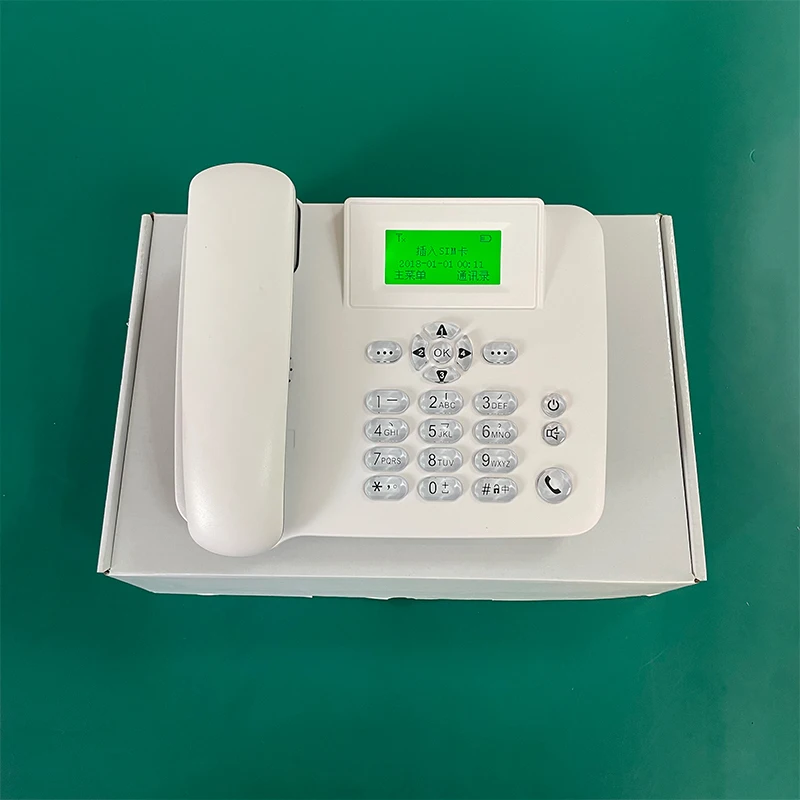 OEM  Dual Sim Cards Office Phone 2G GSM Desktop Fixed Wireless Phone