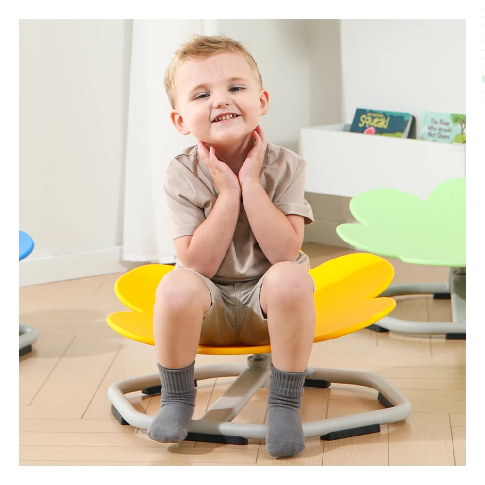 Sensory training toys are suitable for children with autism Non slip seat metal base  rotating chair body coordination training