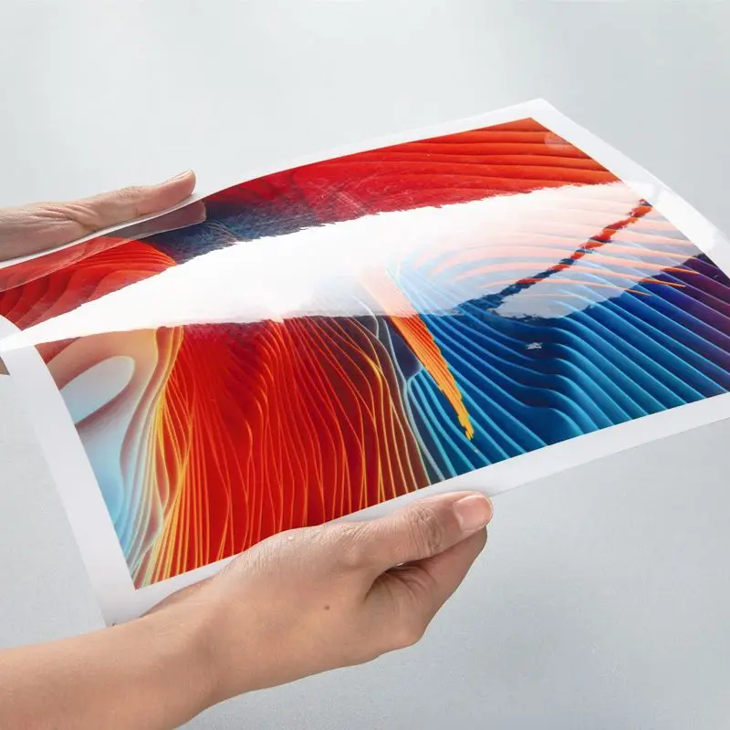 Custom adhesive labels holographic label material Inkjet printable pet sticker film vinyl stickers paper A4 sheet