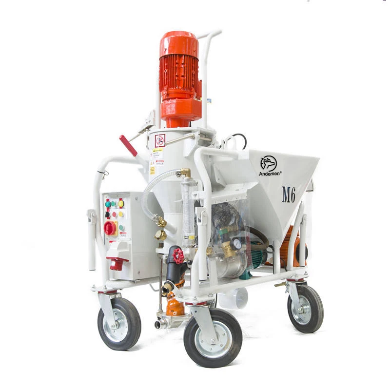 M6 Electric Mortar Spray Machine from China High Efficiency with Pump Motor Engine Core Components Plaster Application New Used
