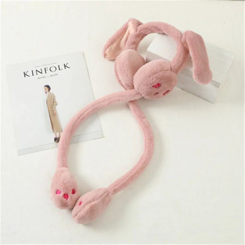 Hot earmuffs will move rabbit ears cute earmuffs female winter weather warm earmuffs antifreeze package ear hat R0866