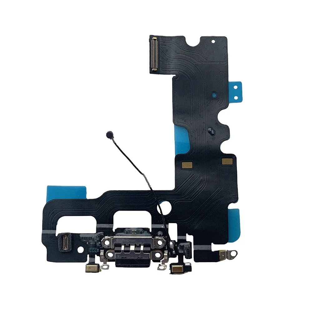 Wholesale New Arrival top quality 100% Original USB Charger Port Dock Flex Cable for Iphone 7 Max Data Connector Flex Phone Part