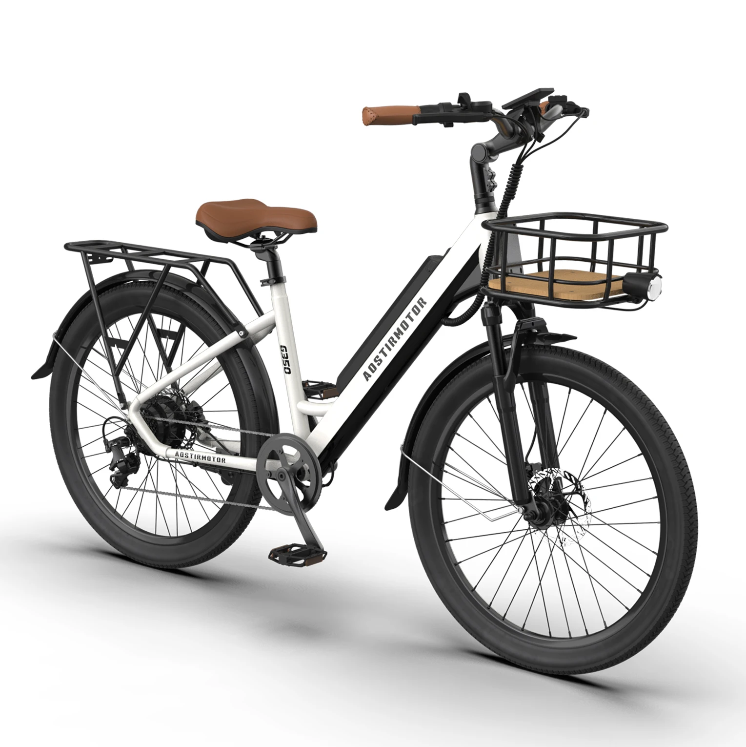 US Stock Lightweight 36V 10Ah Battery Cycle 26 Inch 350W Electric City Bike