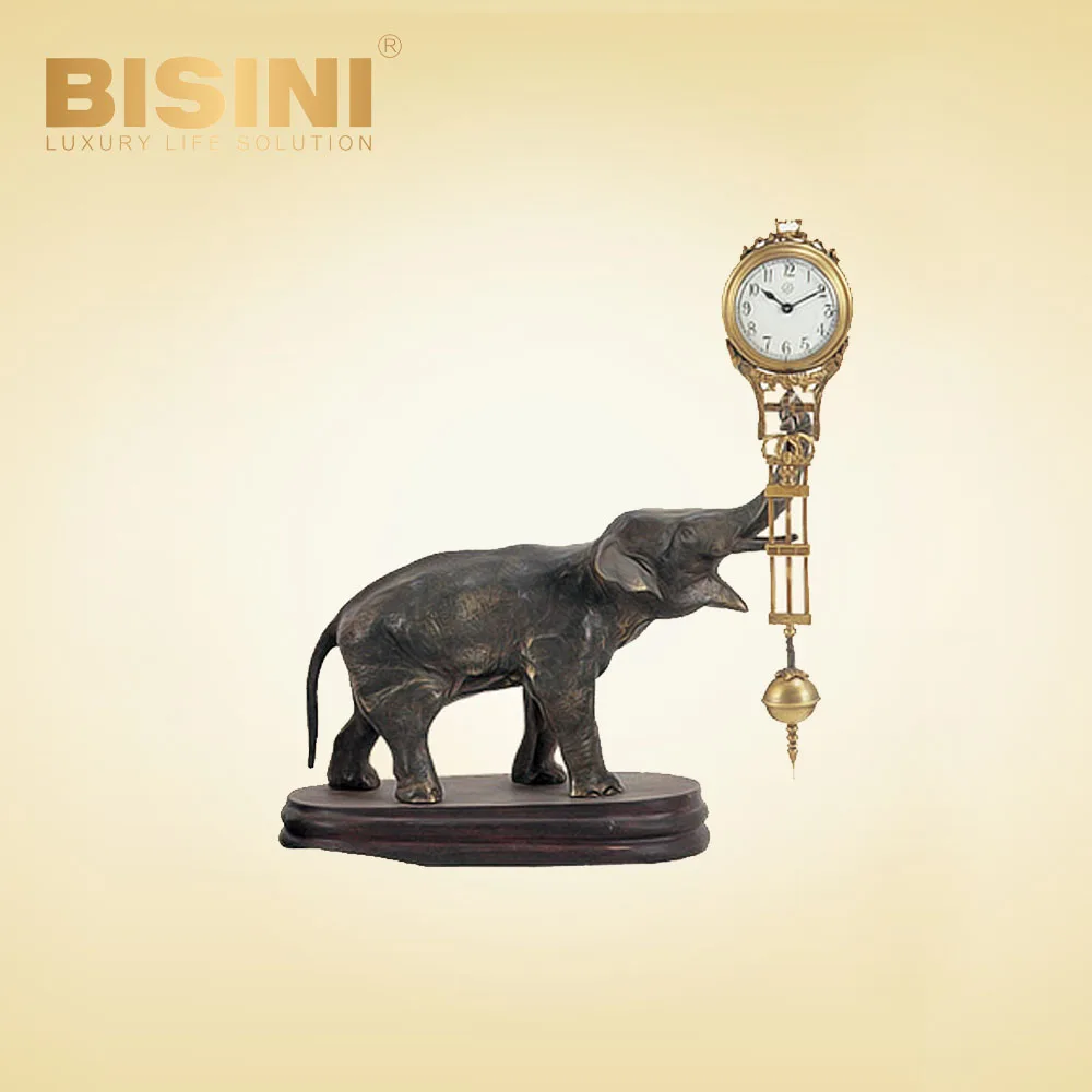 Pendulum clock with High grade marble base European swing clock
