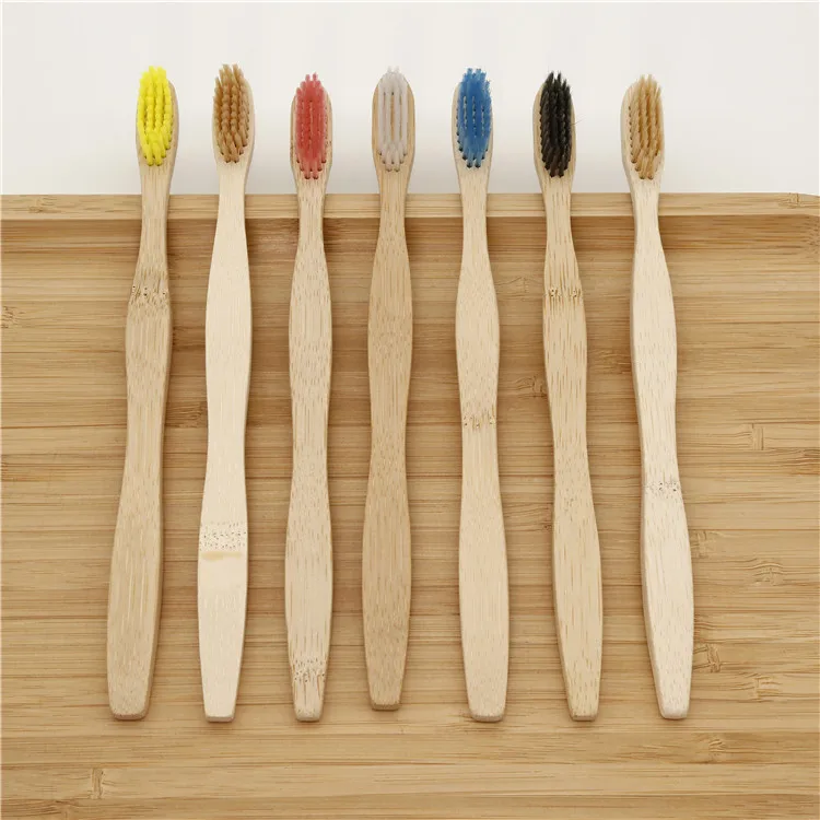  Portable custom logo family travel case bamboo toothbrush private label