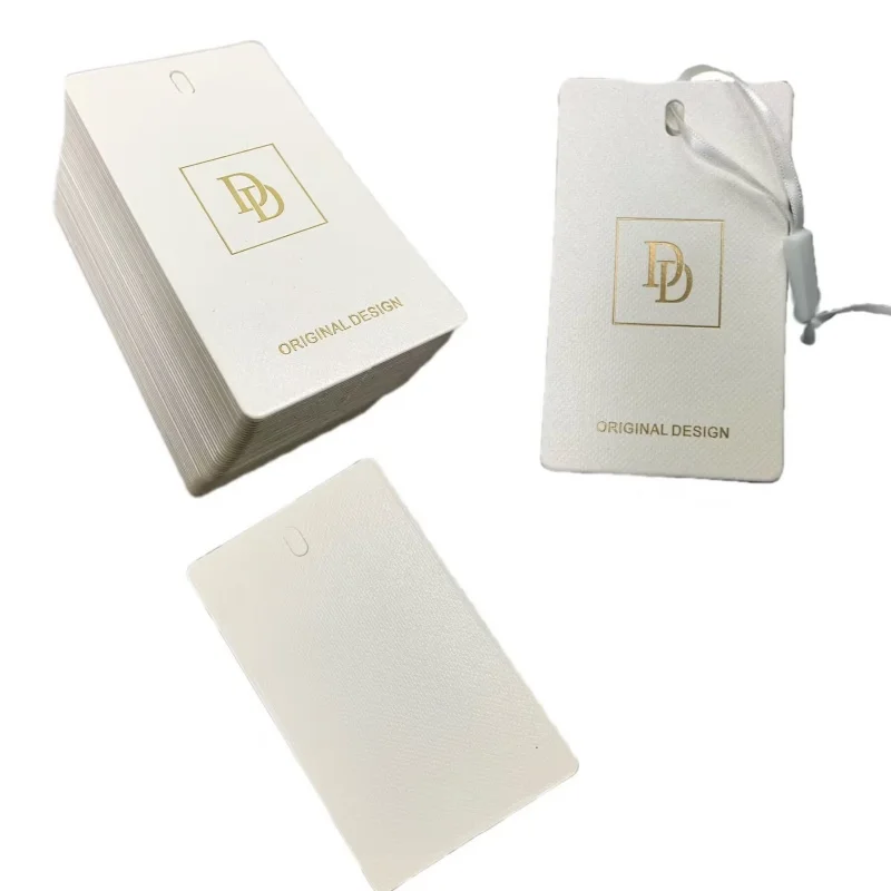 Индивидуальная Печать тегов для одежды Экологически чистая белая бумага