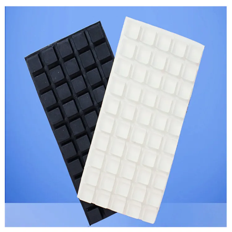 Self-adhesive Silicone Sheet Sound Dampening Buffer Pads for Door Different Shapes Silicone Manufacturer
