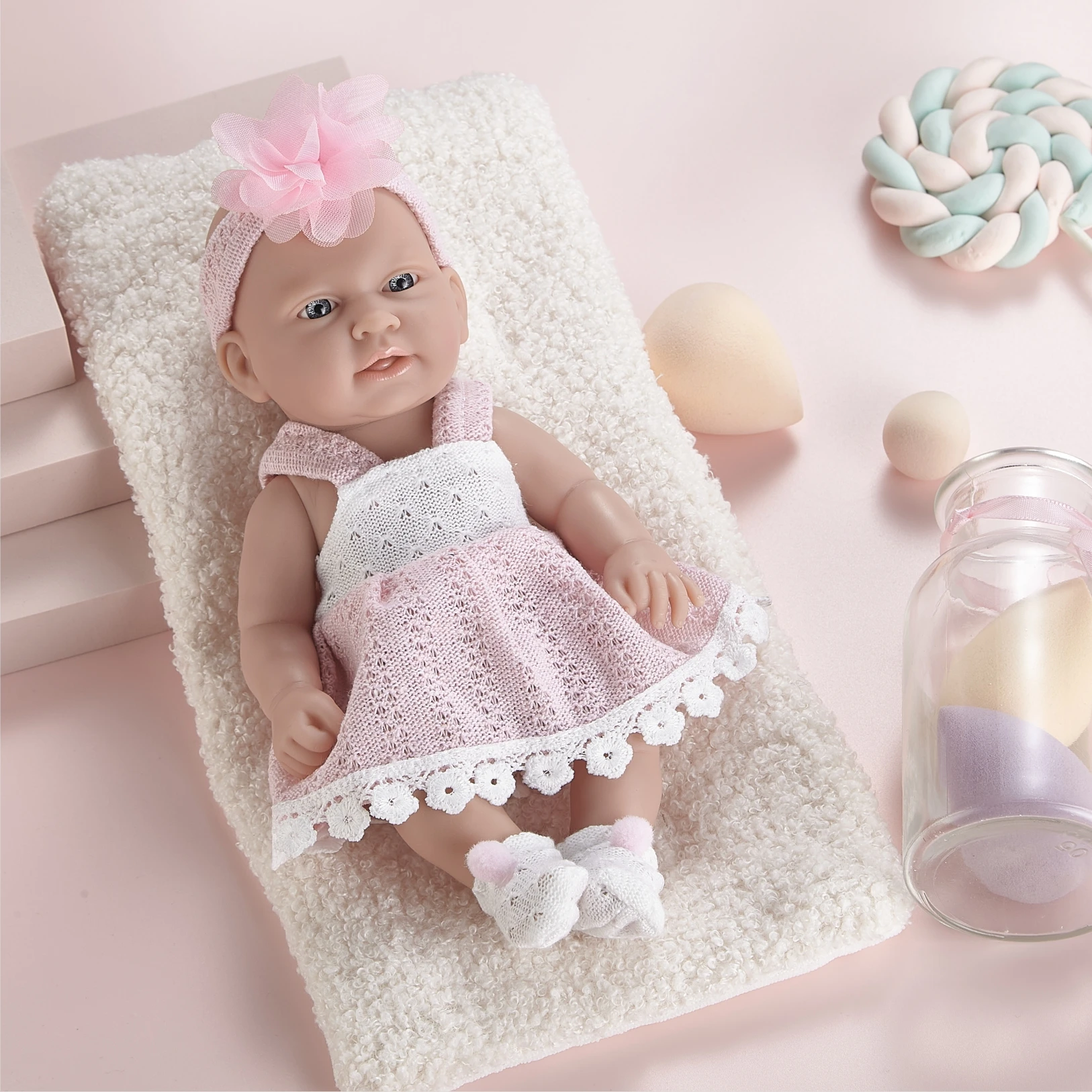 Индивидуальные милые мини-наборы для малышей Реалистичная силиконовая форма куклы-реборна