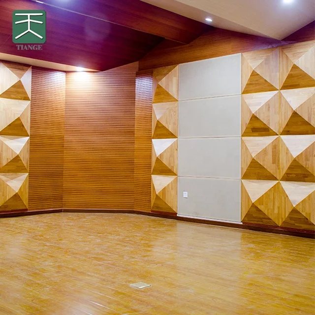 TianGe E0 Standard Wooden 3D Wall DIY Bass Traps Home Theater Sound Acoustic Diffuser Panel for Music Halls