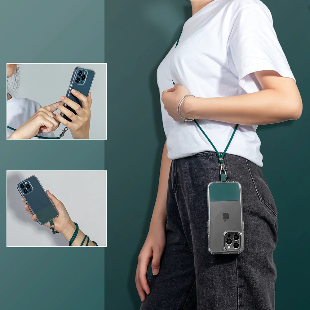 Фланелевые чехлы для смартфонов Dacron аксессуары универсальное ожерелье через плечо нашивка язычок цепочка трос ремешок мобильного