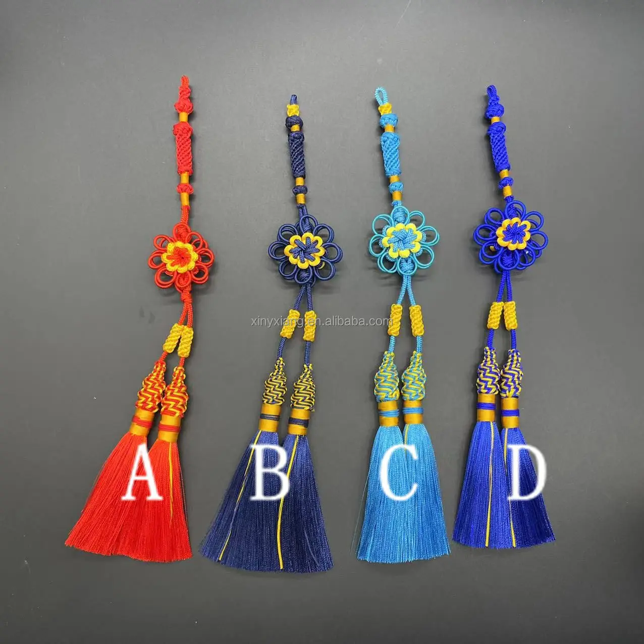 Factory Custom Hand Woven Cotton/Silk Tasbih Tassels, Handmade Muslim Rosary Tassel Accessories Bag Pendant DIY Tasbih Pendant