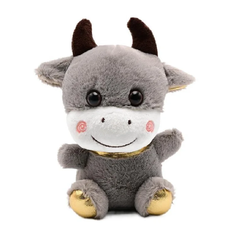 New t of the year of the Ox plush pendant doll festive toy wedding annual meeting small gifts wholesale cow cattle
